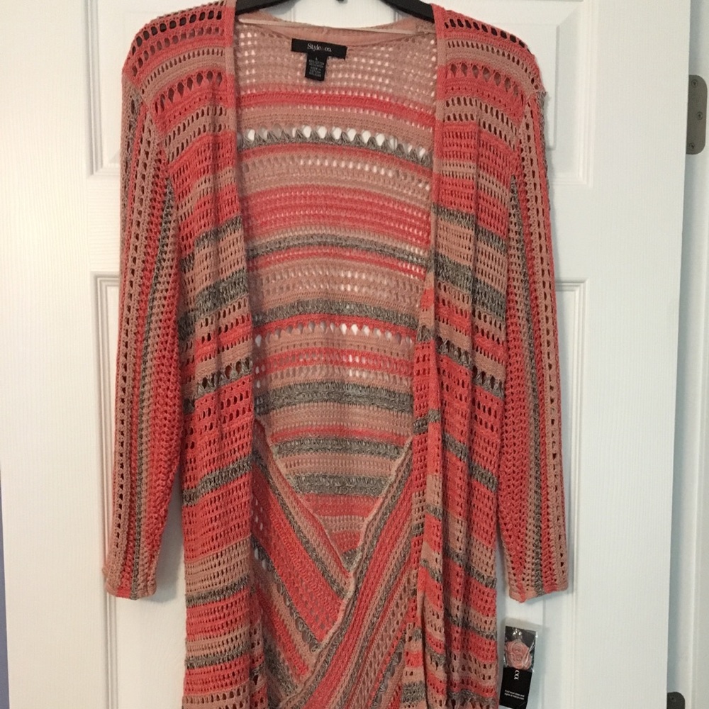 Style & Co Crocheted Cardigan